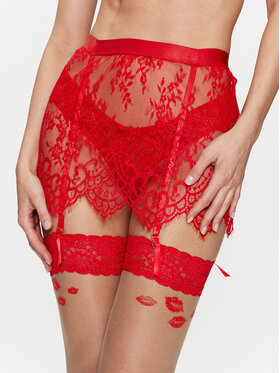 Hunkemöller Hunkemöller Noční košilka Lace Garter 200340 Červená