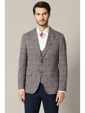 Lancerto Lancerto Marynarka Castelbuono MA131126000028 Brązowy Regular Fit
