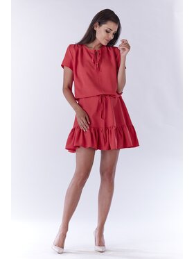 Awama Awama Sukienka codzienna A180 Fioletowy Basic Fit