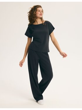 Esotiq Esotiq Piżama 46007 Czarny Regular Fit