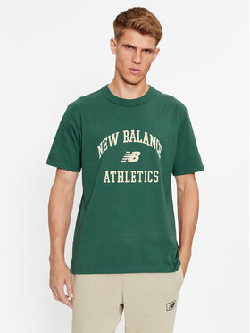 New Balance New Balance Marškinėliai Athletics Varsity Graphic T-Shirt MT33551 Žalia Regular Fit