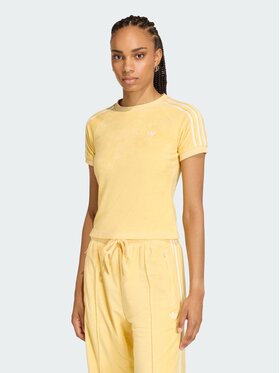 adidas adidas T-Shirt TERRY TOWEL CALI TEE Pomarańczowy Slim Fit
