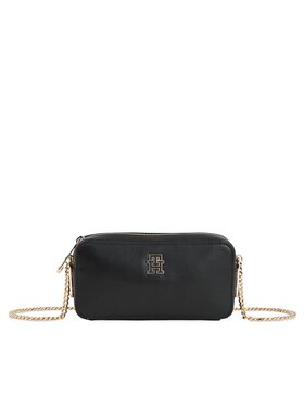 Tommy Hilfiger Tommy Hilfiger Дамска чанта Th Timeless Chain Camera Bag AW0AW15666 Черен