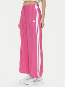 adidas adidas Donji dio trenerke Essentials 3-Stripes JC8167 Ružičasta Loose Fit