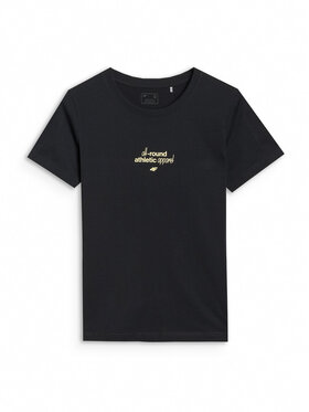 4F 4F T-Shirt MIDSHOP TEXTILE Czarny Regular Fit