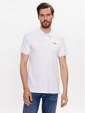 Aeronautica Militare Aeronautica Militare Polokošeľa 231PO1678P191 Biela Slim Fit