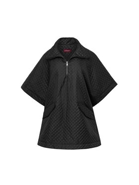 MANDRAGORA MANDRAGORA Ponczo Lace Czarny Slim Fit