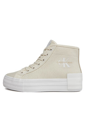 Calvin Klein Jeans Tenisice Bold Vulc Flatf Mid Cs Ml Btw YW0YW01392 Bež