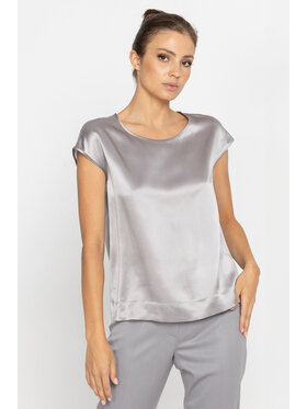 Deni Cler Milano Deni Cler Milano Top W-DC-0053-D5-L1-80-1 Szary Regular Fit