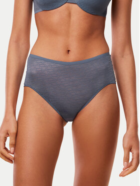 Triumph Triumph Класически бикини с висока талия Triumph Signature Sheer Maxi EX 10215936 Син