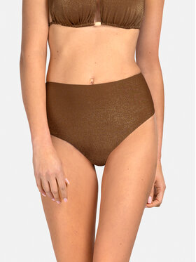 Miss Lou Miss Lou Bikini pezzo sotto D-LG1-BR Marrone