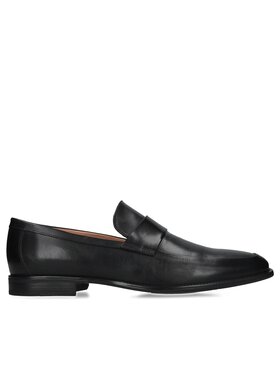 Conhpol Conhpol Loafersy skórzane półbuty wsuwane Luke - CEX0016-01 Czarny