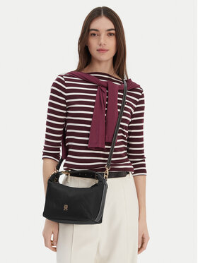 Tommy Hilfiger Tommy Hilfiger Torebka Th Go Crossover Nylon AW0AW18164 Czarny