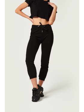 MANDRAGORA MANDRAGORA Legginsy Narcyz Trąbkowy Czarny Slim Fit