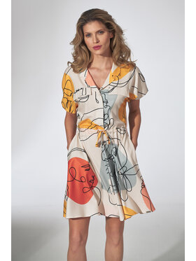 FIGL FIGL Sukienka M739 Kolorowy Regular Fit