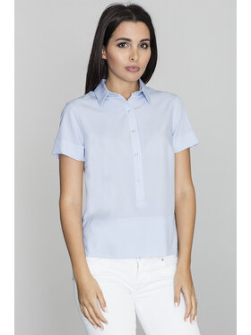 FIGL FIGL Bluzka M548 Niebieski Regular Fit