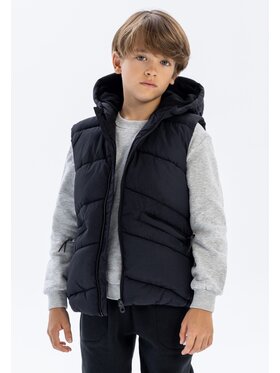 MINOTI MINOTI Kamizelka 19gilet46 Czarny Regular Fit