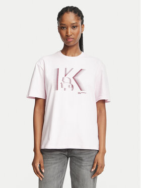 KARL LAGERFELD KARL LAGERFELD T-Shirt B4W17003 Różowy jasny Regular Fit