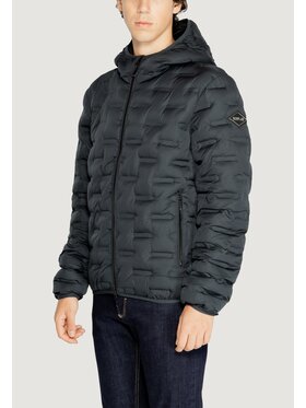 REPLAY Replay Płaszcz RECYCLED FINE POLY Niebieski Regular Fit