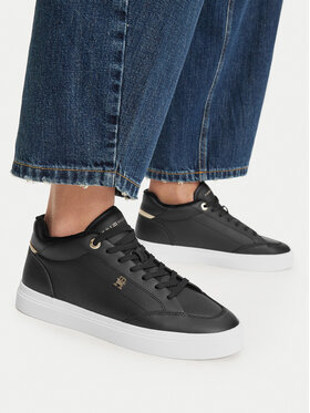 Tommy Hilfiger Tommy Hilfiger Laisvalaikio batai Th Chic Cupsole Mc FW0FW09595 Juoda