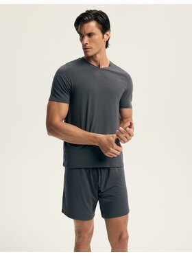 Esotiq Esotiq Piżama 44402 Szary Regular Fit