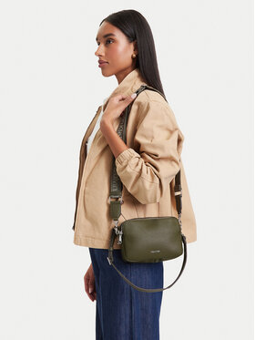 Calvin Klein Calvin Klein Soma Webbing 2X Strap Camera Bag LV04F3656G Tumši zaļa