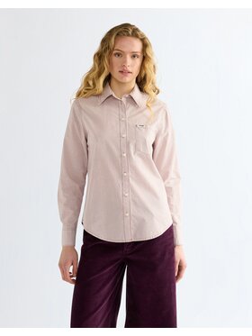 Wrangler Wrangler Koszula 1 PKT SHIRT Beżowy Regular Fit