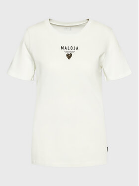 Maloja Maloja T-Shirt Planbellm 34405-1-8585 Biały Regular Fit