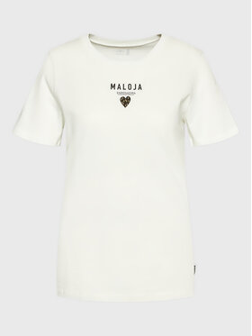 Maloja Maloja Тишърт Planbellm 34405-1-8585 Бял Regular Fit