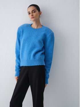La Mania La Mania Sweter KENZI Niebieski Boxy Fit