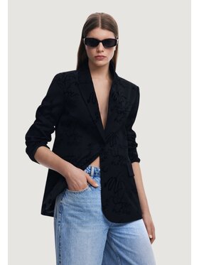 Desigual Desigual Giacca da donna AME_LONG BEACH Nero Long Fit