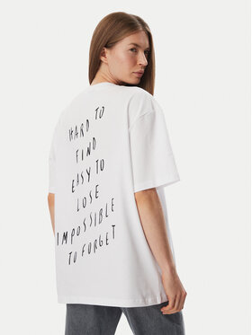 Karl Lagerfeld Jeans Karl Lagerfeld Jeans T-Shirt B4W17076 Bílá Relaxed Fit