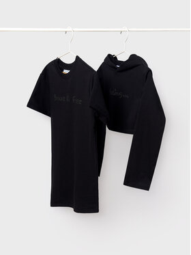 Mayoral Mayoral Set Sweatshirt und Kleid 7986 Schwarz Regular Fit