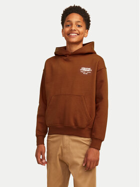 Jack&Jones Junior Jack&Jones Junior Felpa Noho Back Graphic 12263292 Marrone Relaxed Fit