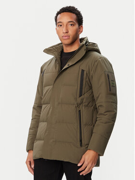 BOSS BOSS Vatovaná bunda Block-X 50547262 Tmavě zelená Regular Fit