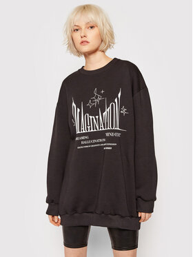 Local Heroes Local Heroes Trikotažinė suknelė Imagination AW21D0021 Juoda Oversize