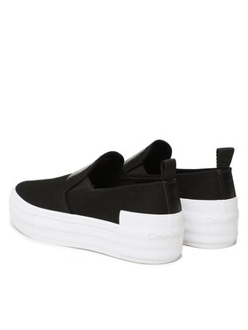 Calvin Klein Jeans Tenis Superge Bold Vulc Flat Slipon YW0YW01040 Črna