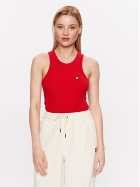 Lyle & Scott Lyle & Scott Top Ribbed Vest TSW1604V Červená Slim Fit