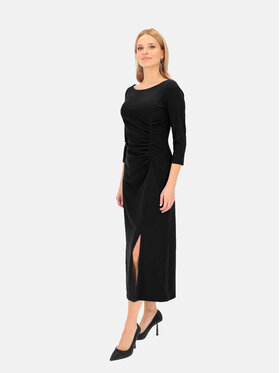 L’AF L’AF Sukienka dzianinowa Rima Czarny Slim Fit