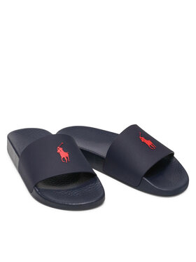 Polo Ralph Lauren Natikači Polo Slide 809852071002 Mornarsko Modra