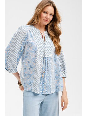 blue shadow blue shadow Bluzka Fani Niebieski Regular Fit
