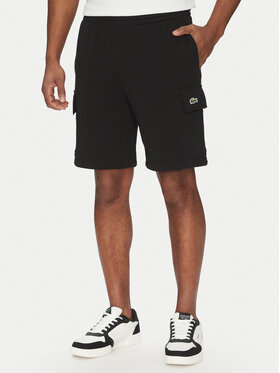 Lacoste Lacoste Športové kraťasy GH9743 Čierna Regular Fit