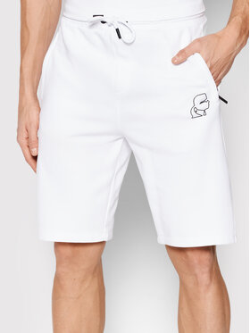 KARL LAGERFELD KARL LAGERFELD Sportske kratke hlače 705414 521900 Bijela Regular Fit