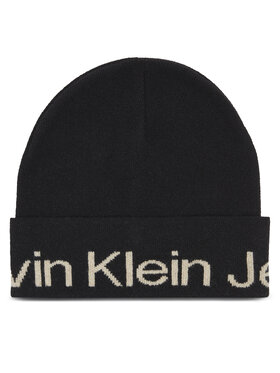 Calvin Klein Jeans Calvin Klein Jeans Шапка Logo Beanie K60K611271 Черен