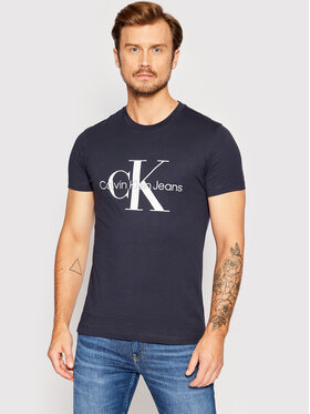 Calvin Klein Jeans T-shirt J30J320935 Tamnoplava Slim Fit