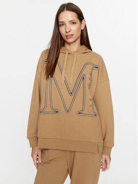 Max Mara Leisure Max Mara Leisure Суитшърт Salice 2339260336650 Кафяв Regular Fit