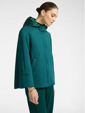 Elena Mirò Elena Mirò Płaszcz F046Z000018N035 Zielony A-Line Fit