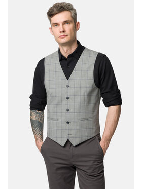 Lancerto Lancerto Kamizelka Austin KA073123000001 Szary Slim Fit
