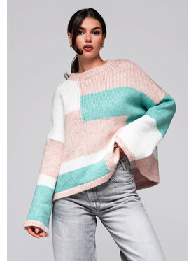 Ombre Ombre Sweter LW-SWSW-0108 Kolorowy Oversize