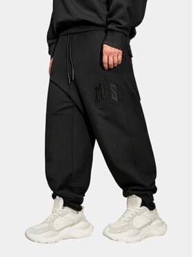 MADE BY SOCIETY MADE BY SOCIETY Spodnie materiałowe MBS Pants - P17585 Czarny Basic Fit